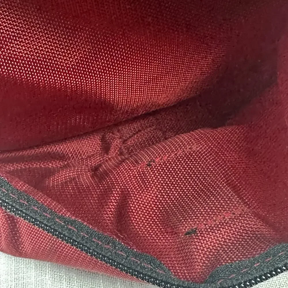 Vintage Polo Sport Ralph Lauren Backpack Red RL Flag Multi Pocket